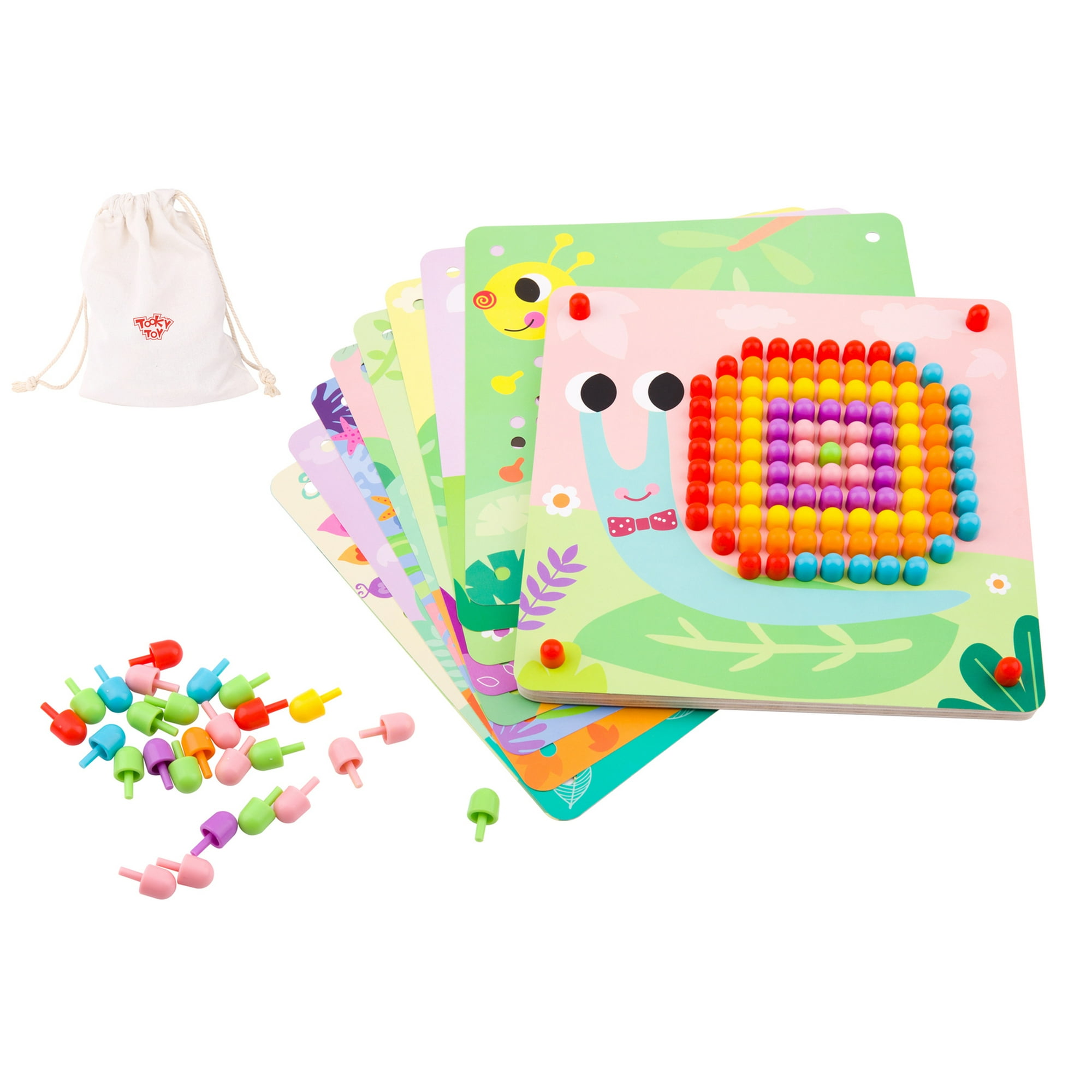 Tooky Toy - Pattern Pegs - Small