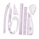 thumbnail image 5 of Juego De Reglas Métricas, Plantillas Para Confeccionar Vestidos, Sastres, 8 Piezas, 5 of 5