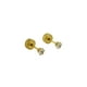 thumbnail image 1 of Aros Abridores Punto De Luz 3mm Zirconia Chapado En Oro 18k, 1 of 3