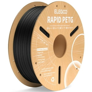 Filamento Para Impresora 3D Elegoo Rapid Petg 1.75 Mm Negro 1 Kg