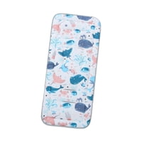 Magideal - Cojín Para Cochecito, Colchón Para Carrito, Acolchado Suave Y Cómodo Para Niños Pequeños, Alfombrilla De Inserción Gruesa, Cojín Para Asiento De Bebé Vida Marina