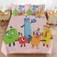 thumbnail image 1 of x478 Numberblocks Bed Duvet Cover Microfiber Bedding Sets 3D Printed Lightweight 3 Piece Comforter Sets, 1 Duvet Cover And 2 Pillow Shams for Kids Boys Girls 90"x90" jn478, 1 of 5
