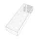 thumbnail image 3 of Florero Rectangular Florero Largo De Acrílico Transparente Moderno Para Estante De Fiesta De Oficina 30x10x6.5cm 12 Agujeros, 3 of 5