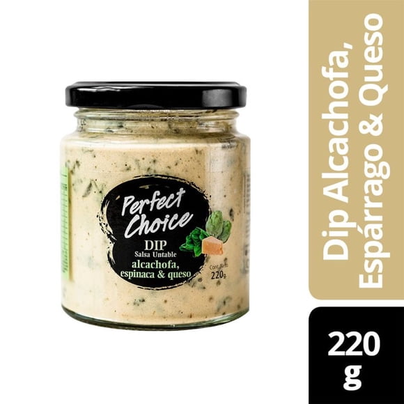 Salsa Dip Alcachofa con Espinaca y Queso Frasco, 220 g