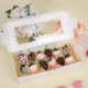 thumbnail image 5 of Cajas para galletas Moretoes, 30 unidades, caja blanca para panadería de 32 x 14 x 6 cm con ventana, 5 of 7
