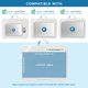 thumbnail image 3 of Lap Desk LapGear Designer Blue Blossoms para portátil de 15,6 pulgadas, 3 of 6