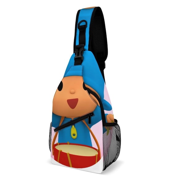 POCOYO Riñonera Bandolera con Estampado Integral para Hombres y Mujeres, Bolso Cruzado Gráfico de Tendencia, Mochila de Hombro Streetwear para Ciclismo y Deportes, Riñonera Versátil Casual