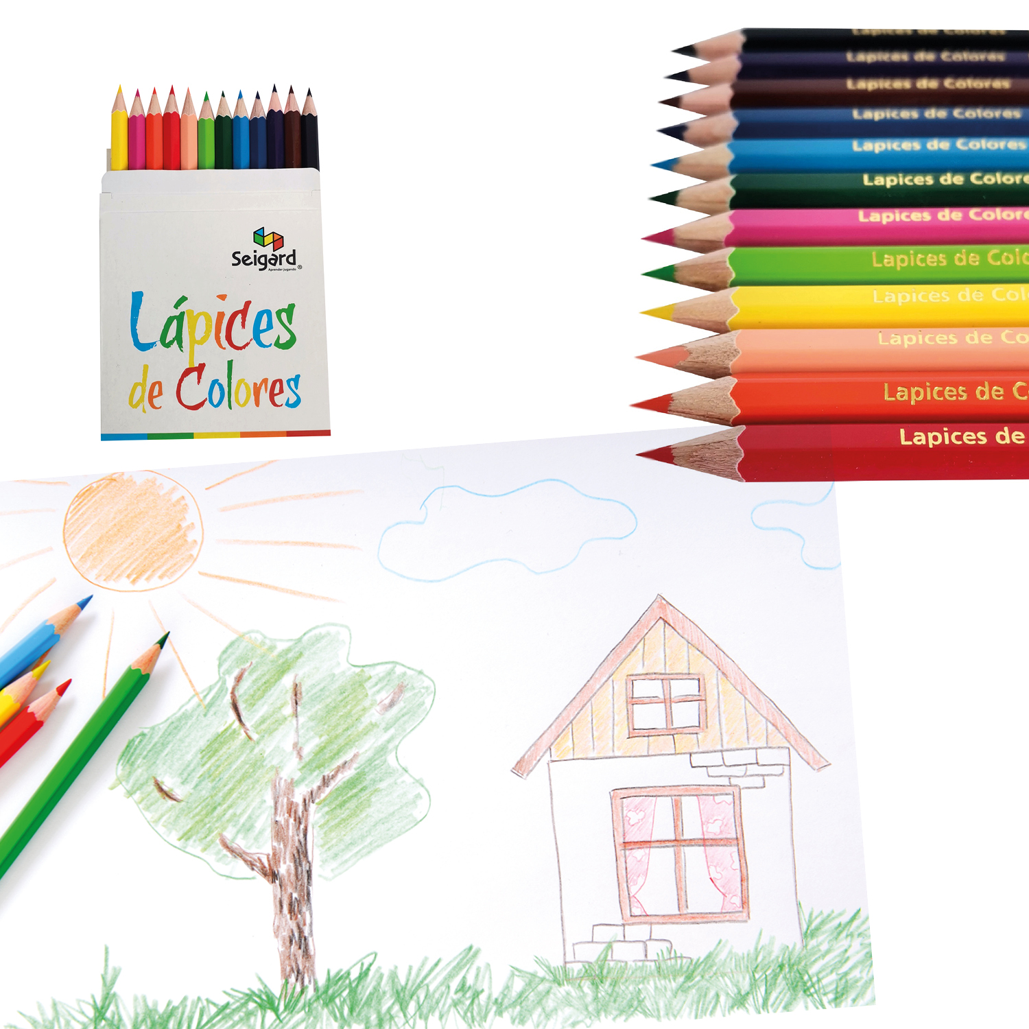 Seigard - Set De 12 Lápices Cortos