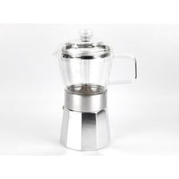 Fantuzzi - Cafetera Italiana 9 Tazas Crystal Vitrex