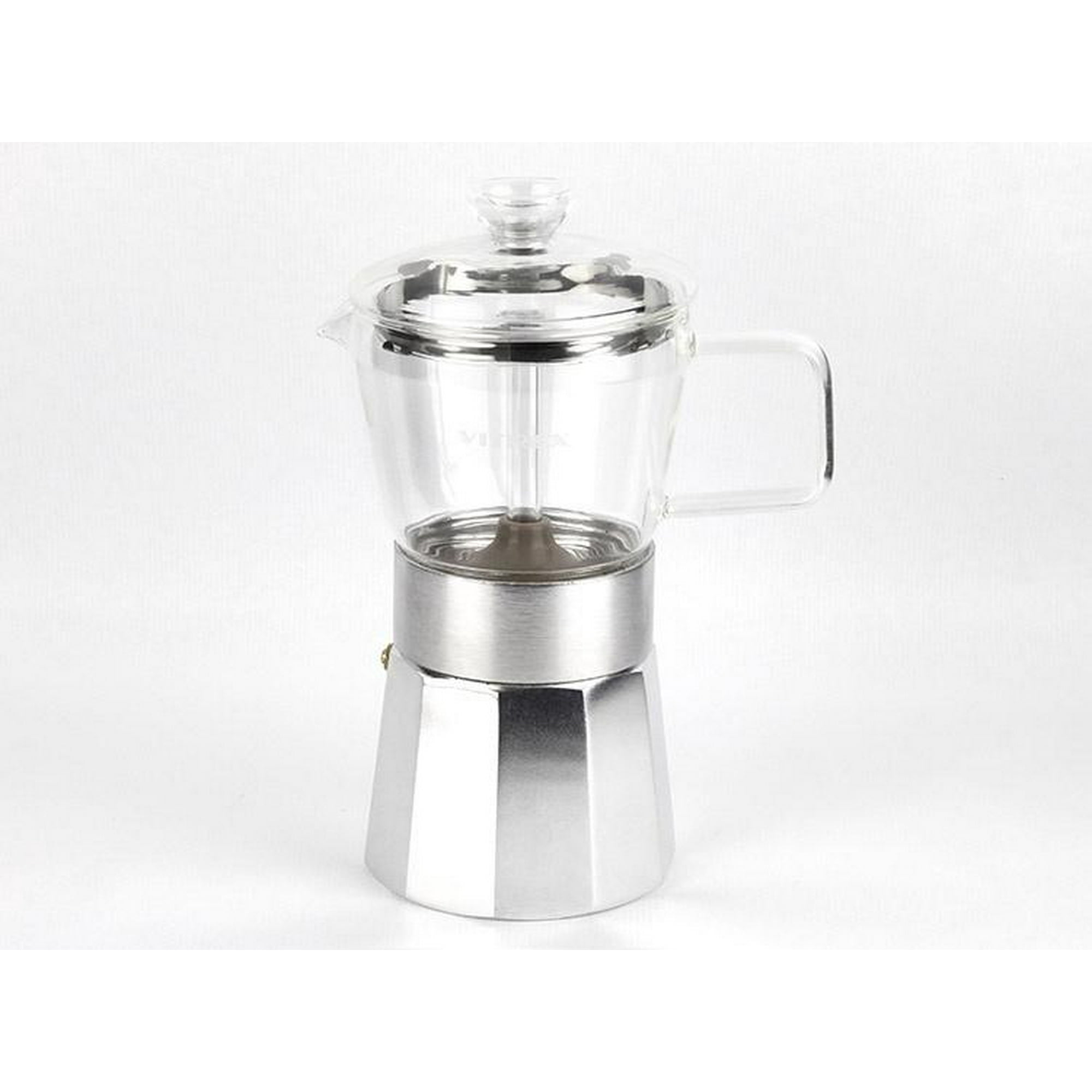 Fantuzzi - Cafetera Italiana 9 Tazas Crystal Vitrex