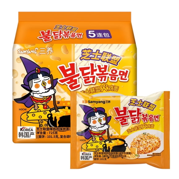 Ramen Coreano Buldak Cheese Picante Samyan Original Pack 5