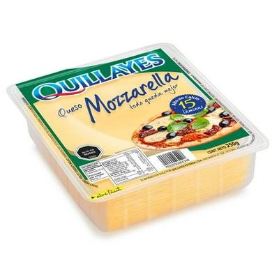 Queso Mozzarella Laminado 250 G Quillayes