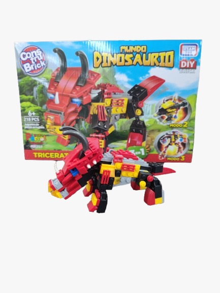 Juguetes Perrot - Construbrick Mundo Dinosaurio Triceratops