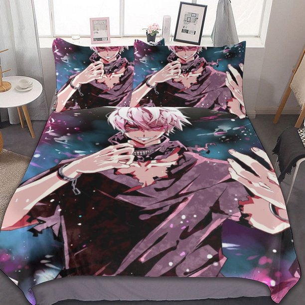 Character Tokyo Ghoul 3 Pieces Bedding Sets Soft Comforter Sets Decor Bedroom Gifts