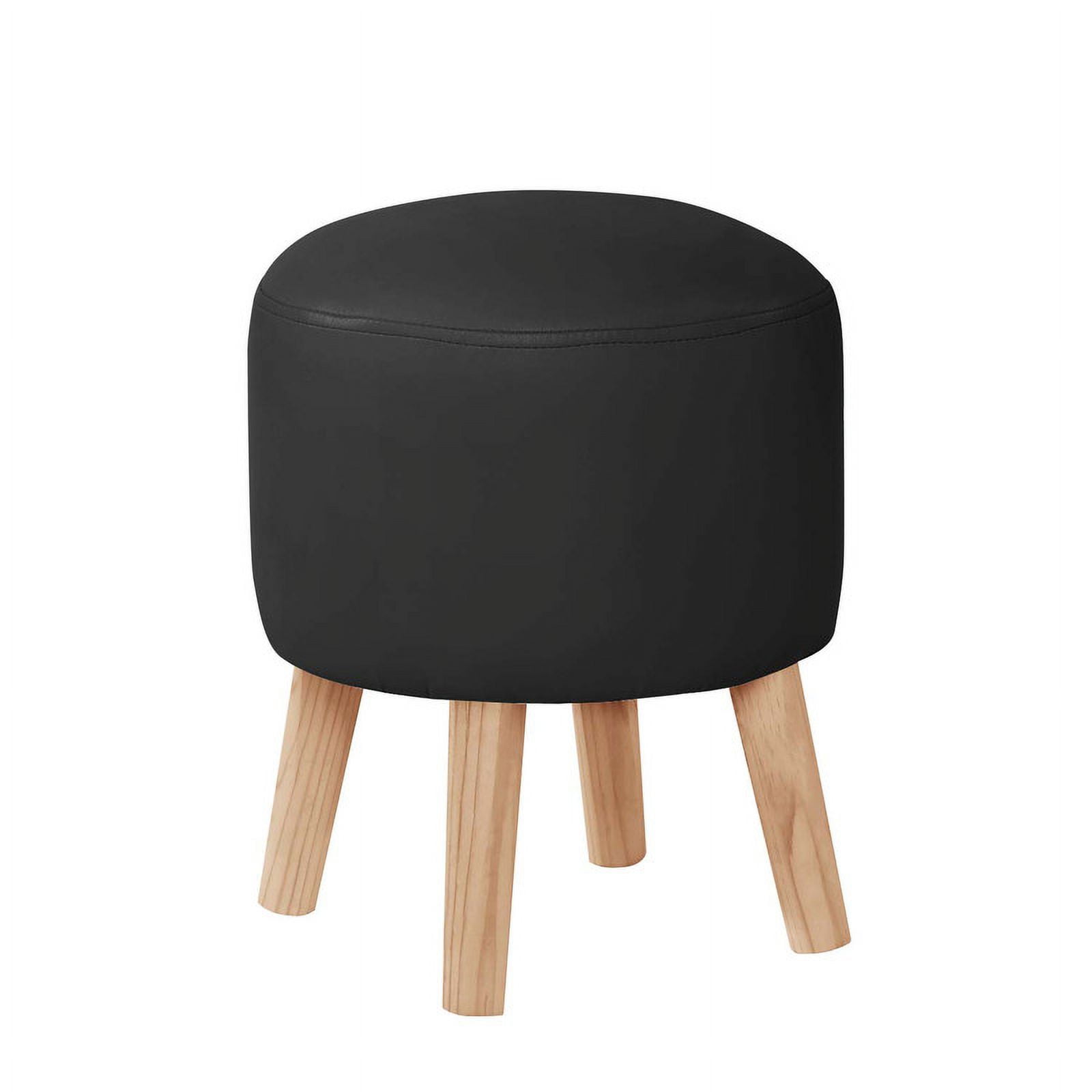 Latam Home - Pouf Nantes Pu Negro