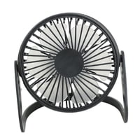 Magideal - Ventilador De Escritorio Pequeño, Mini Ventilador De Refrigeración, Velocidad Ajustable, Recargable, Silencioso, Portátil, Ventilador De Escritorio Pe Negro
