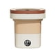 thumbnail image 5 of Lavadora plegable Lavadora de cubo pequeña 8L 3 modelos Alta potencia Durable Fácil de transportar Lavadora pequeña compacta para RV Lavandería Aparta Beige, 5 of 5