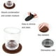 thumbnail image 3 of Posavasos absorbentes para bebidas con soporte, posavasos de silicona con inserto de fieltro suave, 3 of 7