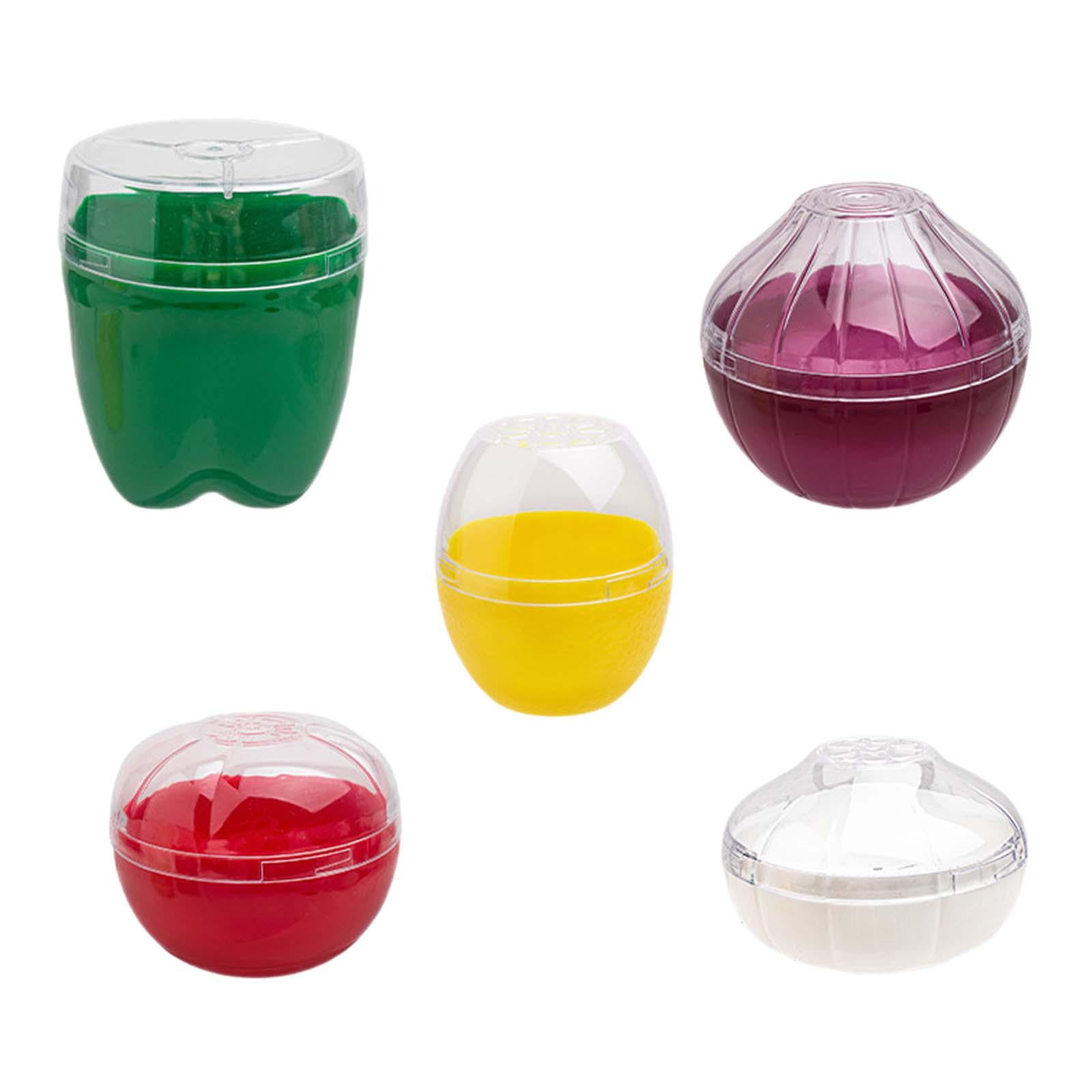 Magideal - Contenedores De Almacenamiento De Frutas Y Verduras Para Nevera, Estuche De Almacenamiento De Alimentos Para Uso Doméstico, Caja Para Verduras, Limón,