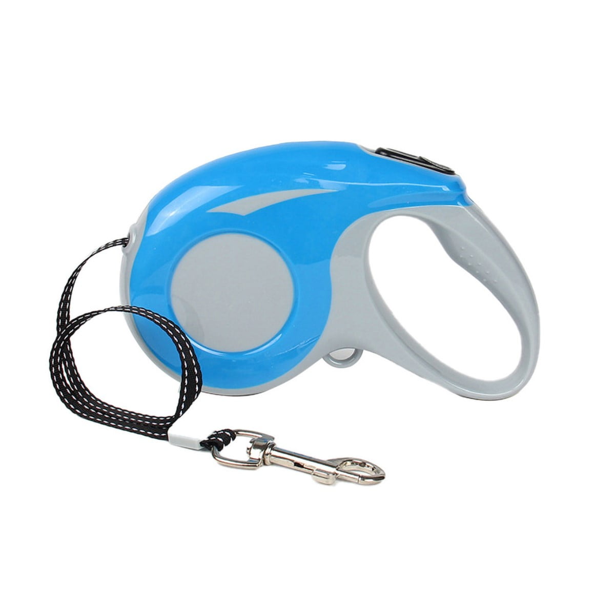 Mundo Online - Correa Mascota Retráctil Automática 5 Mts. Perro Gato Celeste