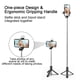 thumbnail image 2 of Trípode para selfies con luz, control remoto Bluetooth extraíble, ligero y portátil, 2 of 6