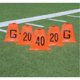 thumbnail image 1 of Juego de 5 marcadores de línea lateral para fútbol bandera Poly, 33 cm de alto, 1 of 1