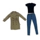 thumbnail image 4 of Ropa De Muñeca Escala 1/6 Figura Femenina Ropa De Muñeca Para Regalo 12 "figura De Acción Caqui, 4 of 5