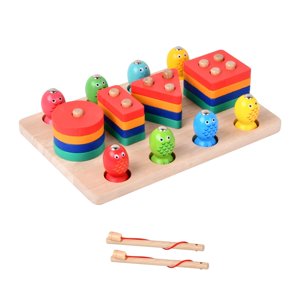 Bothyi - El Juguete Apilable Clasificador De Madera Desarrolla Habilidades Motoras Finas Para Niños Pequeños Estilo A