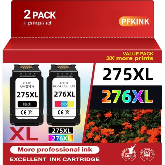 Paquete Combinado De Cartuchos De Tinta 275xl 276xl Para Canon
