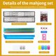 thumbnail image 3 of Set de Mahjong Ploomi 166 fichas, 4 soportes y bolsa azul, 3 of 7