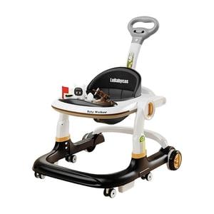 Andador Caminador Con Manilla Y Luces Mine Negro Lubabycas