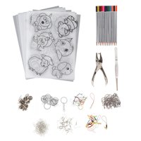 Magideal - 18 Hojas Termorretráctiles, Papel Retráctil, Suministros Para Manualidades, Papel Termorretráctil, Hojas De Papel Retráctil Para Llaveros, Álbumes De