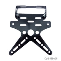 Genérico - Porta Placa Para Moto Universal Aluminio Ajustable