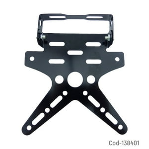 Genérico - Porta Placa Para Moto Universal Aluminio Ajustable