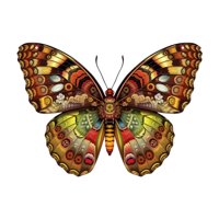 Magideal - Escultura De Mariposa De Metal Para Decoración De Pared, Colorida Decoración De Pared Para Exteriores, Ideal Para Dormitorio, Patio, Jardín, Y B