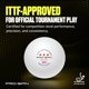 thumbnail image 3 of Pelotas de Ping Pong PRO-SPIN 3 Estrellas Aprobadas por la ITTF (10), 3 of 8