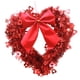thumbnail image 1 of Corona de corazón con lazo, decoración del Día de San Valentín, corona de puerta, guirnalda Artificial para paredes, aniversario, ventanas interiores,, 1 of 5
