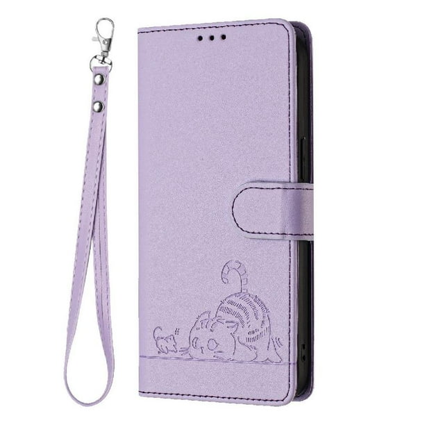 Funda tipo cartera FOXDOCK para Realme 11 5G/Realme 11X 5G con soporte, ranuras, RFID, diseño de gato