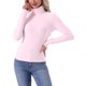 thumbnail image 1 of INSPIRE CHIC Camisetas de Cuello Alto para Mujer Camisetas de Manga Larga Cuello Simulado Otoño Invierno Camiseta Térmica Capa Básica S Rosa, 1 of 6
