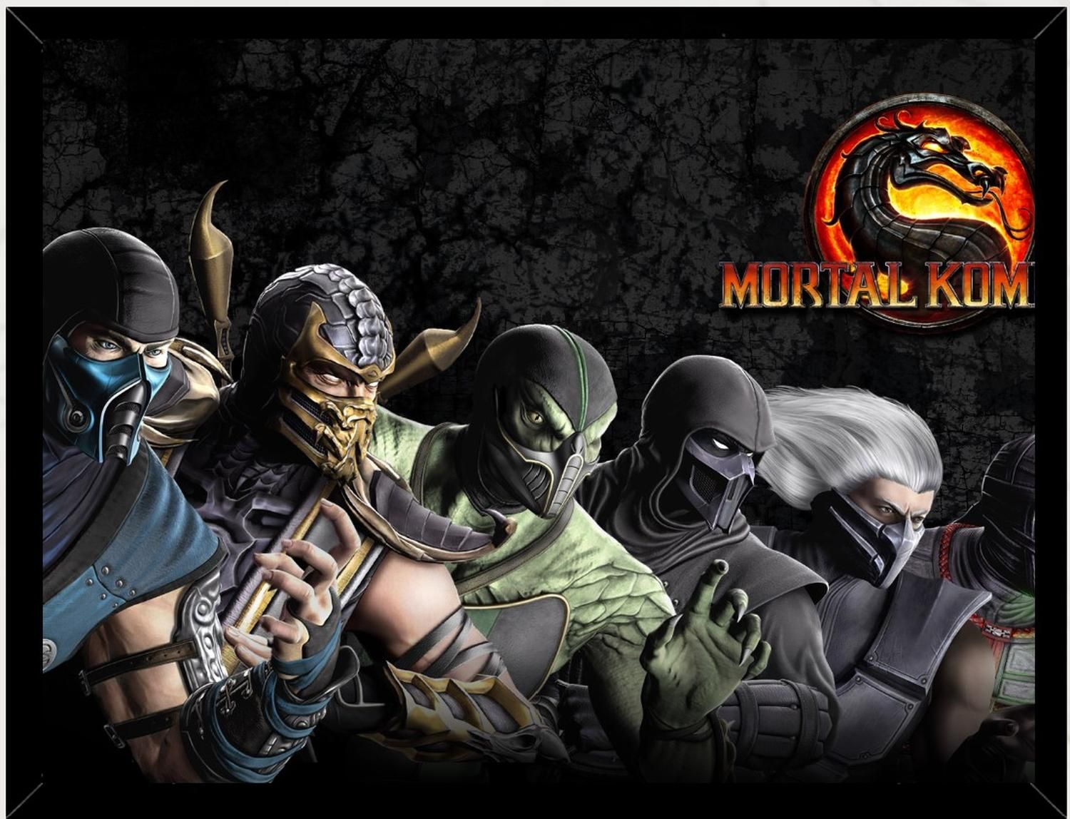 Genérico - Cuadro Decorativo Mortal Kombat Medidas 30X40 Cm