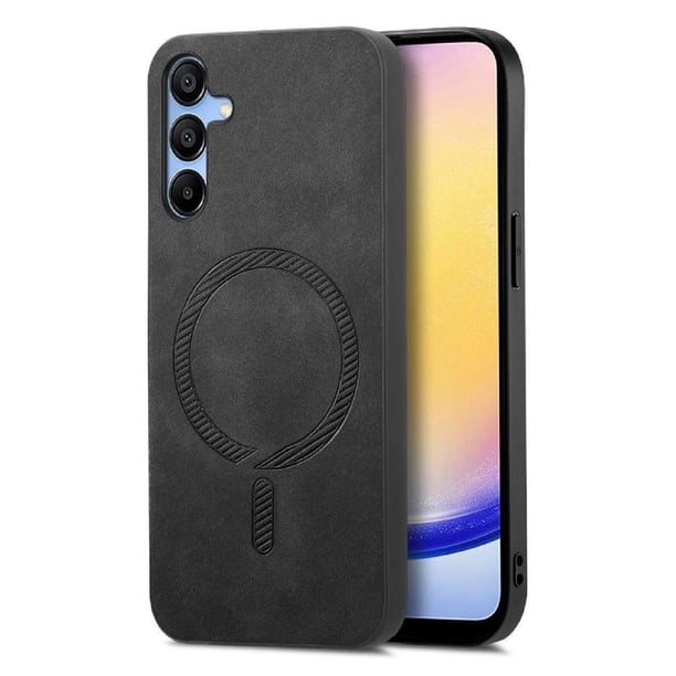 Magnetic Slim Case for Samsung Galaxy A25 with Camera Guard & Anti-Scratch Back Black