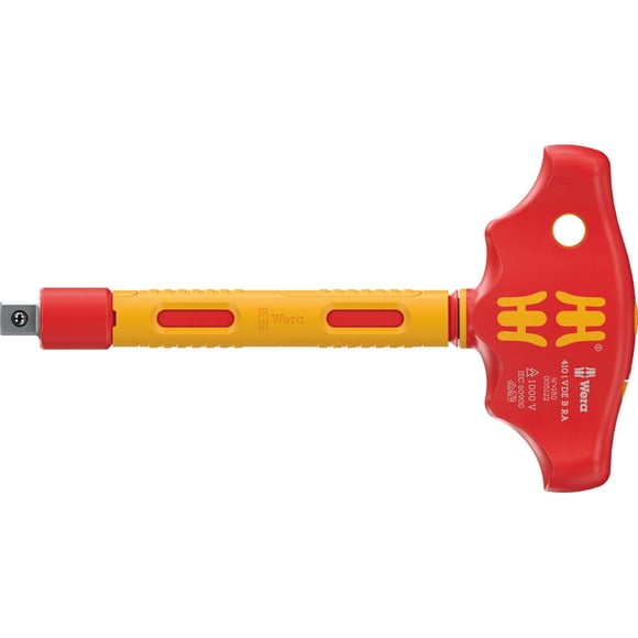 Adaptador en T con Carraca VDE 410 i B RA 3/8"