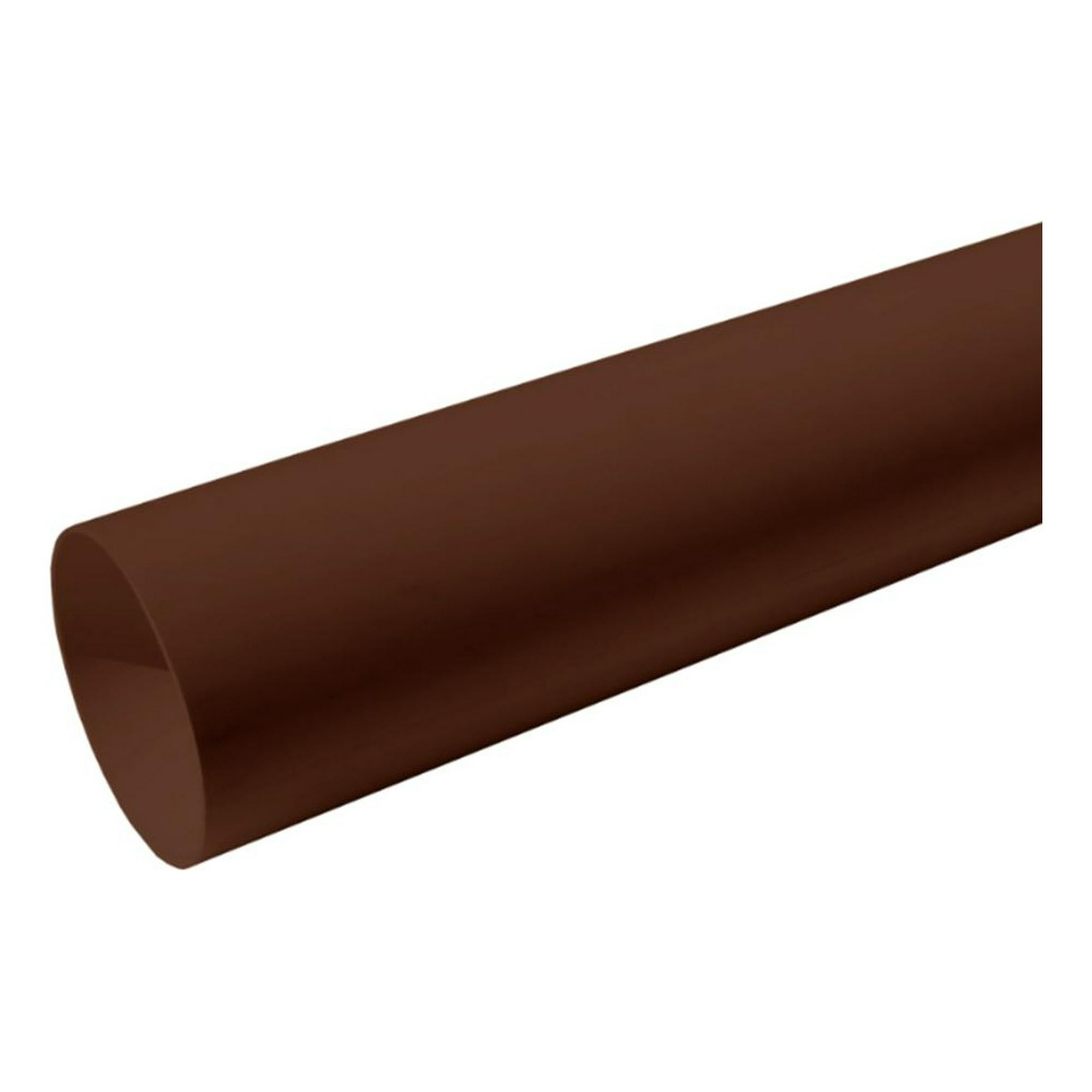 Tubo Bajada Para Canaleta Agua Lluvia 80mm 3mts Café Dvp