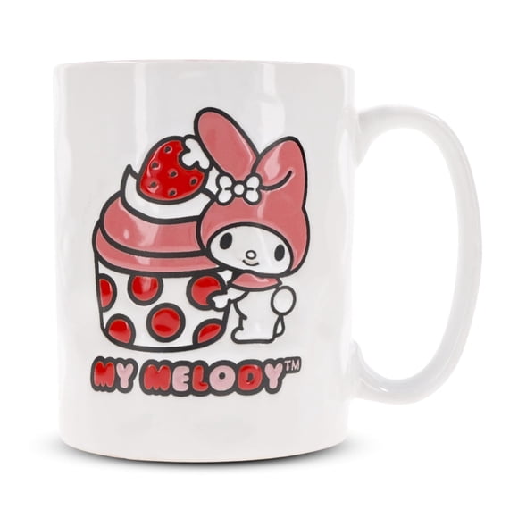 Taza Sanrio My Melody de cerámica para magdalenas de fresa, 500 ml