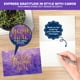 thumbnail image 4 of Tarjetas de agradecimiento decorativas de color morado brillante con sobres, paquete de 24, 4 of 6
