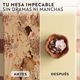 thumbnail image 2 of Mantel Rectangular Lino Antimanchas 220 x 140 Cm Mesa Marfil Az, 2 of 10