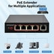 thumbnail image 3 of Conmutador/extensor PoE, divisor y repetidor PoE, 60 W, 4 puertos, Gigabit, 3 of 8