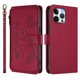 thumbnail image 2 of Funda Cartera Mariposa para [iPhone 13 Pro Max] con Soporte y Cremallera Rojo, 2 of 6