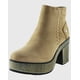 thumbnail image 1 of Botin alto sewing Khaki Danicolle, 1 of 4