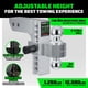 thumbnail image 2 of Trailer Hitch Rhino USA, receptor ajustable de 2 pulgadas, plateado, 2 of 8